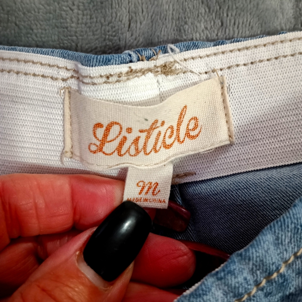 Listicle jeans in a medium in denim